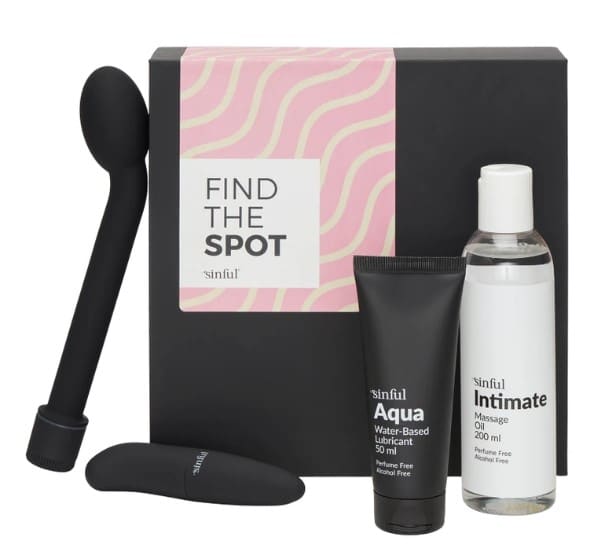 Sinful Find the Spot Sexspielzeug Box mit A–Z-Anleitung